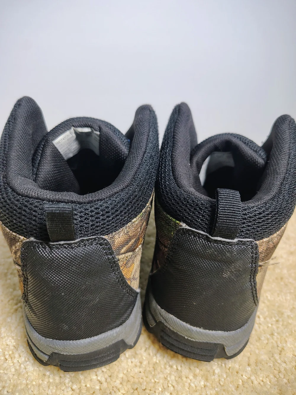 Ozark Trail Kids Camo Hiking Boots - Black & Brown